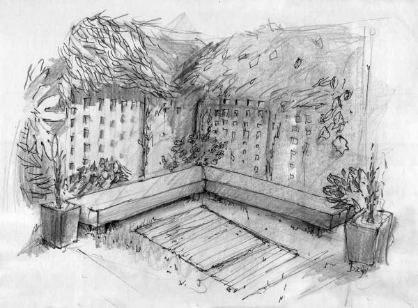 Giardino intimo dalle sonanti fontanelle per l’atmosfera del giardino il chiosco delle comunità vegetali di piante-rare-in-giardino biotopo del giardino-in-una-stanza aperto habitat del giardino 