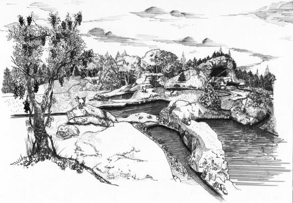Un’architettura del paesaggio composta da alberate a “vite maritata” coltivata in festoni tra alberi allineati, evoca la soglia e il limite. Con la vite maritata, l’architettura campestre della piantata, proprio come avviene in natura, associa nel paesaggio tre piante tra loro molto diverse, e le riunisce nello stesso campo su tre piani di coltivazione sovrapposti: quello erbaceo, gli ortaggi o il fieno; quello del rampicante, la frutta, il vino; quello dell’albero, la legna da ardere, i pali, lo strame di fronda.